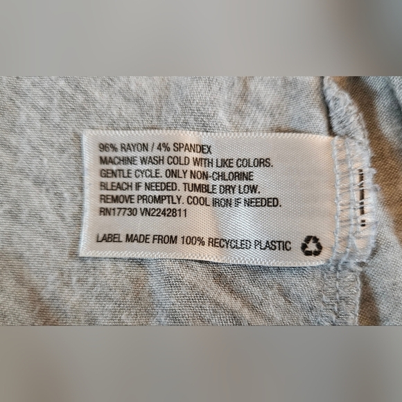 Mossimo Supply Co. Womens Gray Short Sleeve Fit And Flare Top Size XS - Picture 5 of 11